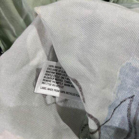 A New Day Top Womens Large Multicolor Floral Abstract Print Long Sleeve Blouse - Picture 8 of 9